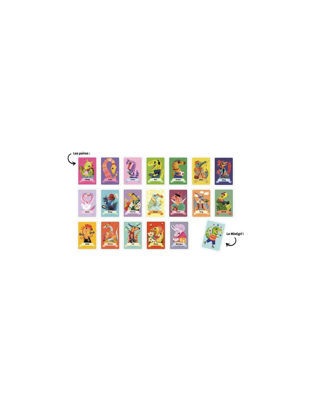 Jeu de Mistigri Dinosaures - Auzou