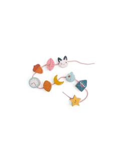 Jeu de perles en bois à enfiler Après la pluie - Moulin Roty