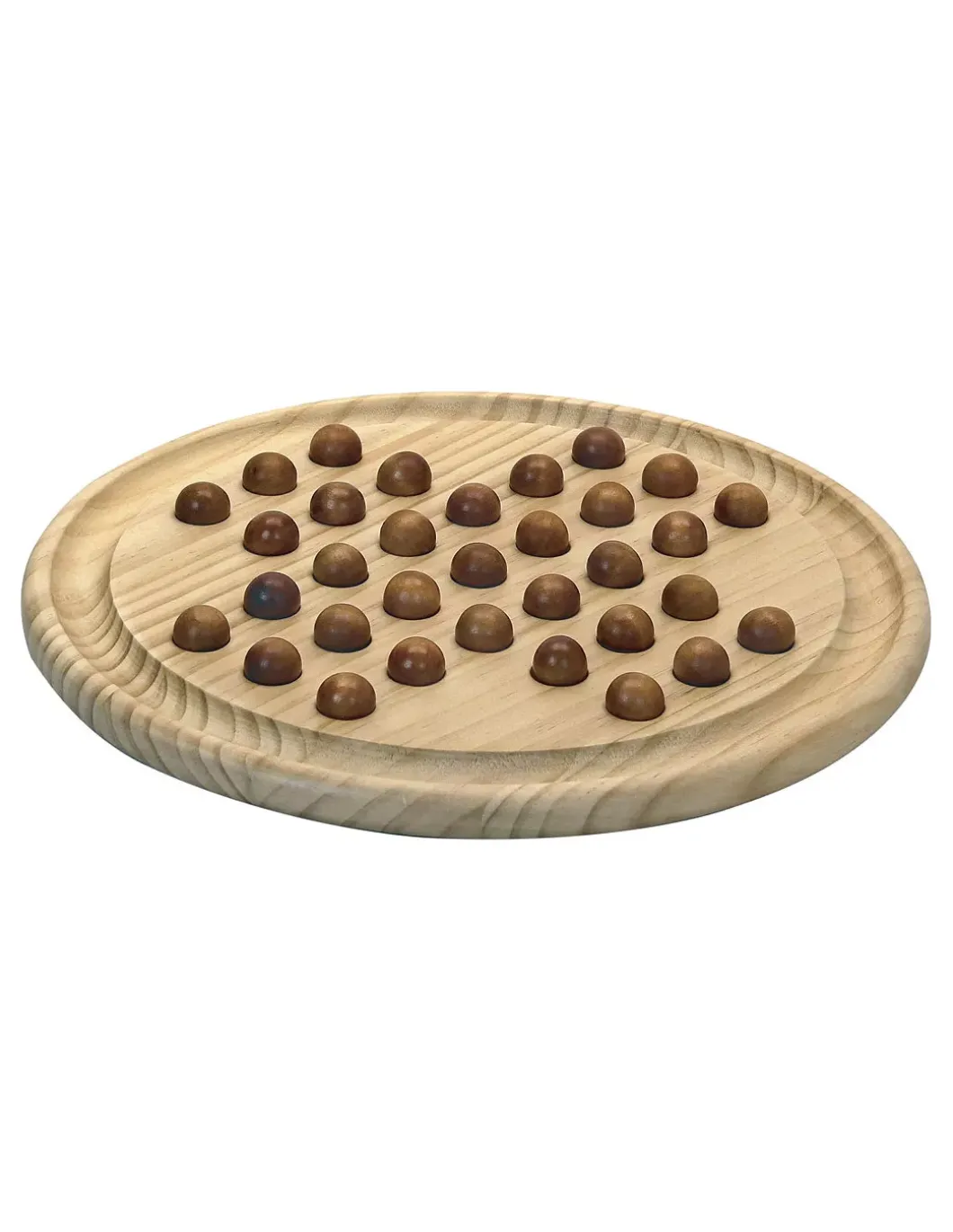 Jeu de solitaire en bois