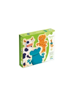 Jeu magnétique bois Crazy animaux - Djeco