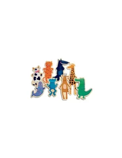 Jeu magnétique bois Crazy animaux - Djeco