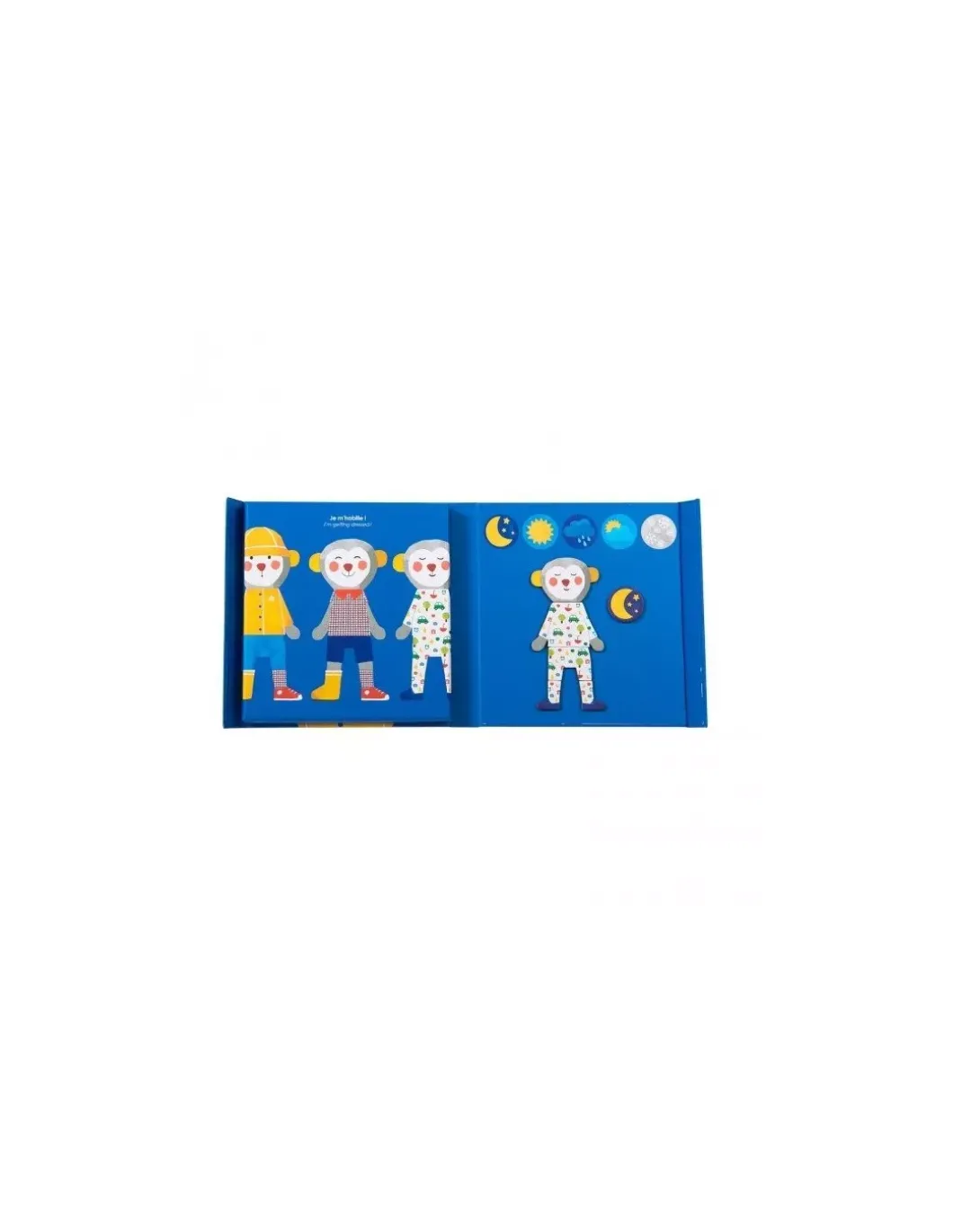 Jeu magnétique je m'habille Les Popipop - Moulin Roty