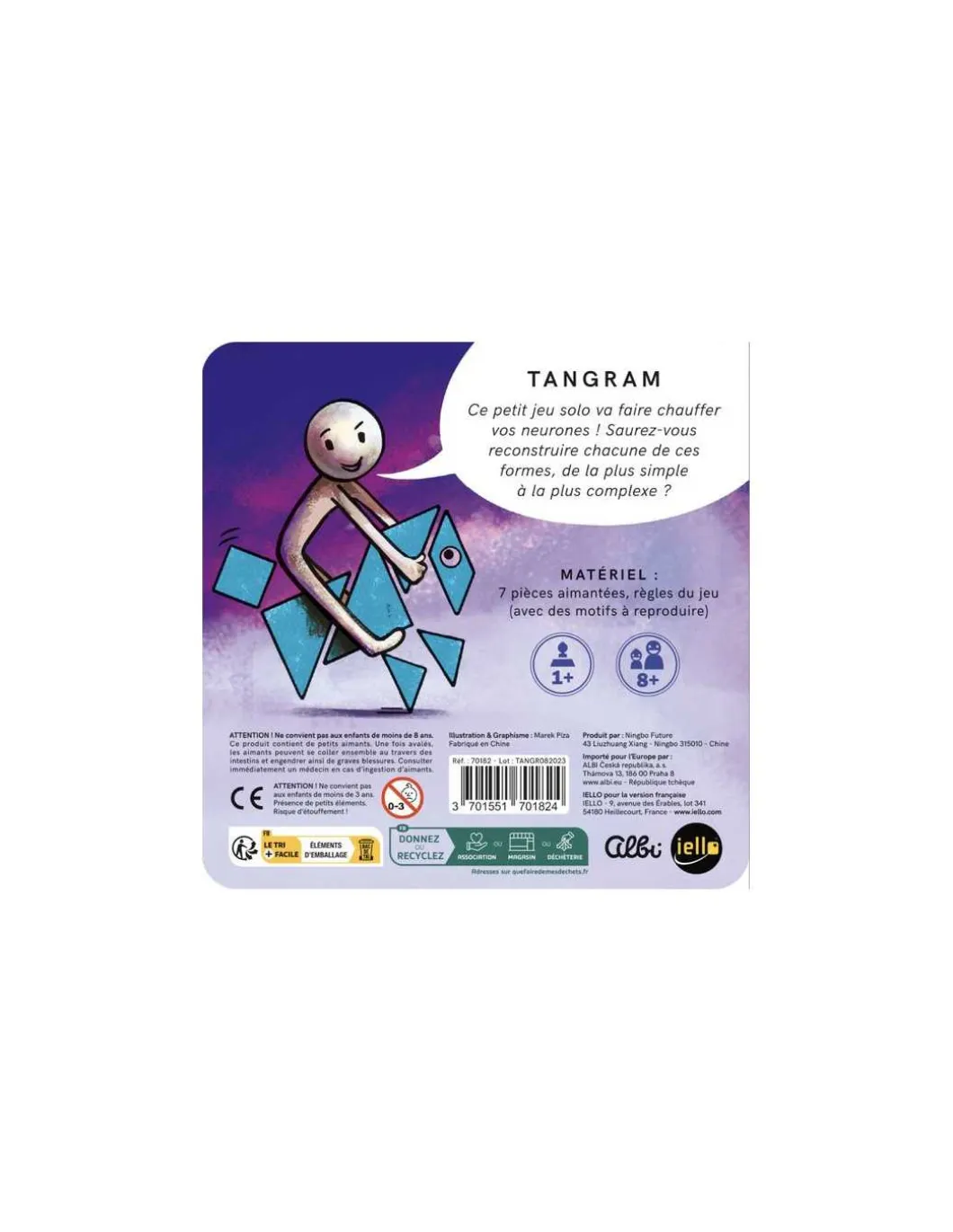 Jeu magnétique Tangram - Iello