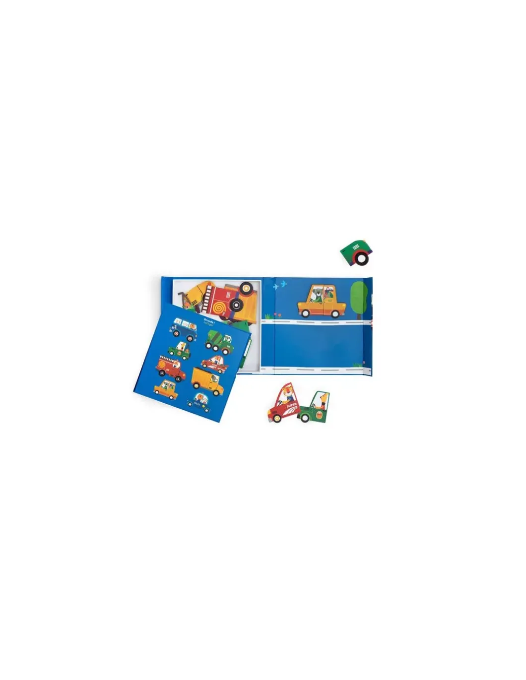 Jeu magnétique véhicules Les Popipop - Moulin Roty