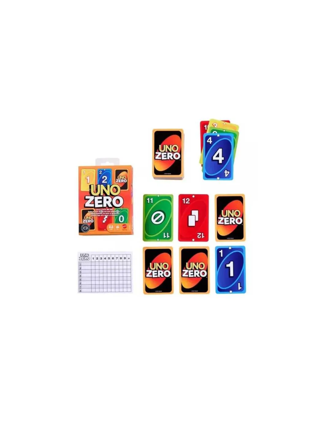 Jeu Uno Zéro