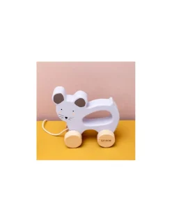 Jouet à tirer en bois Souris - Trixie