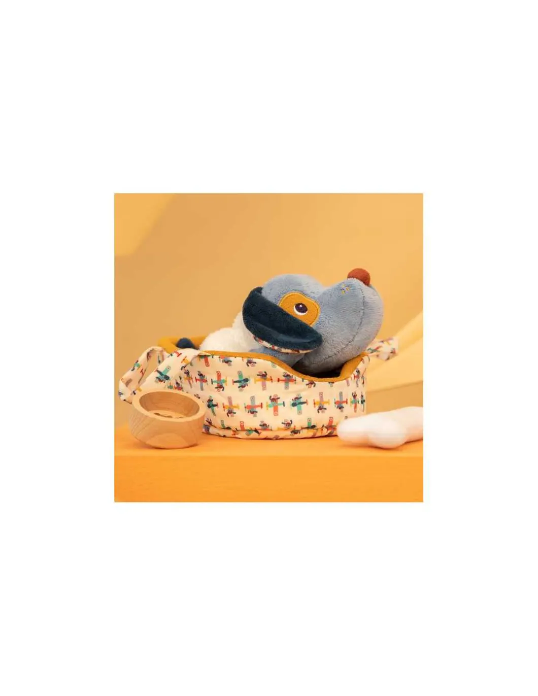 Jules le chien et son panier - Lilliputiens