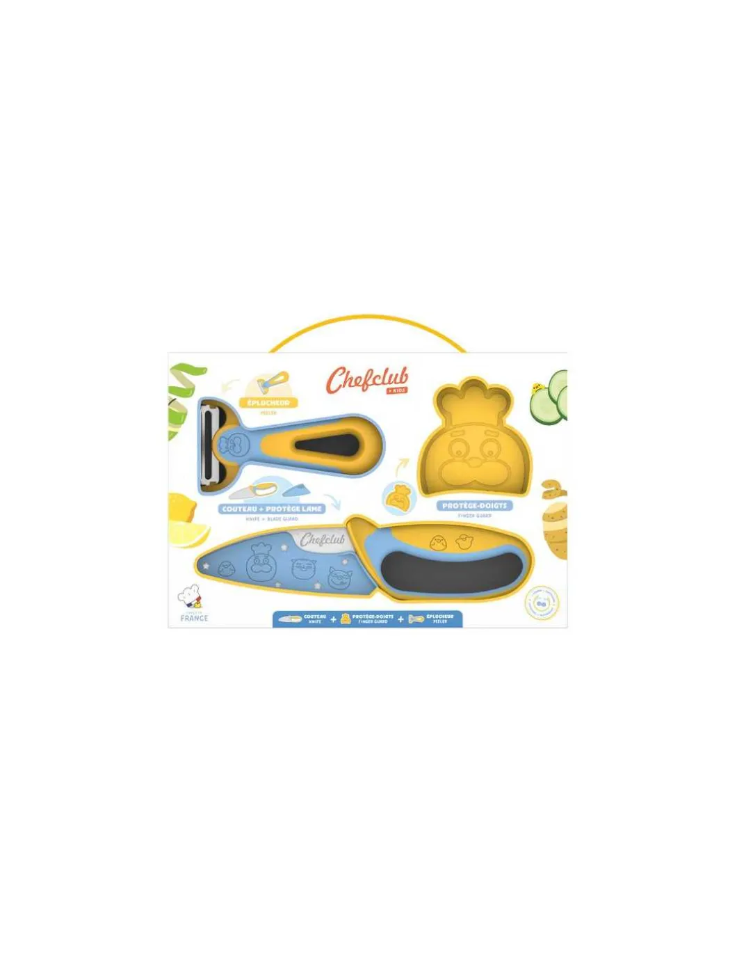 Kit découpe : couteau et éplucheur - Chefclub Kids