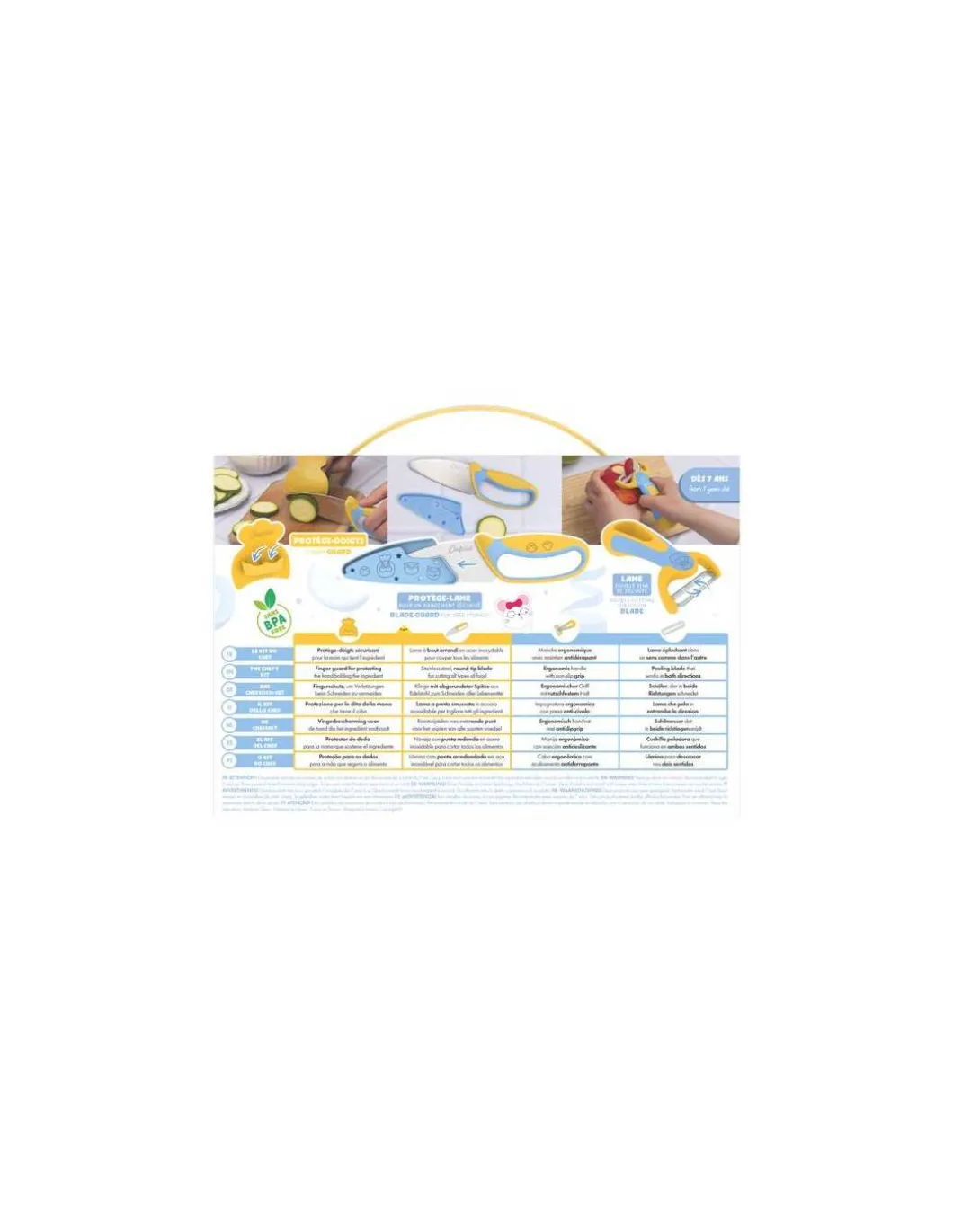 Kit découpe : couteau et éplucheur - Chefclub Kids
