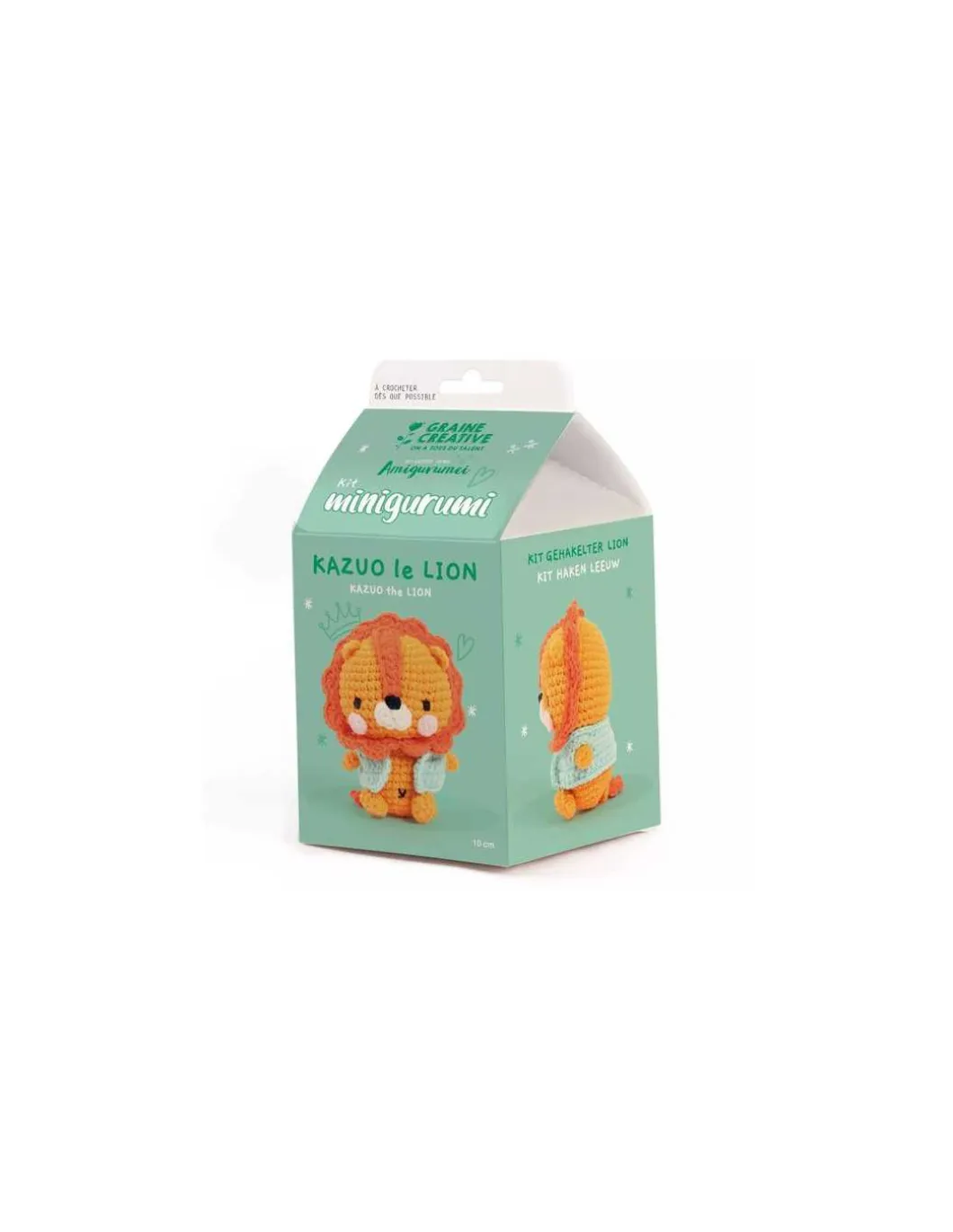 Kit minigurumi Kazuo le lion - Graine créative