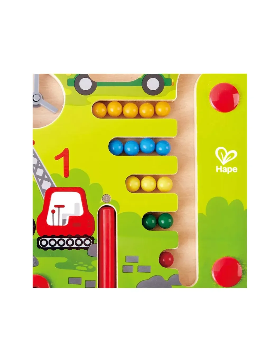 Labyrinthe magnétique construction et chiffres - Hape