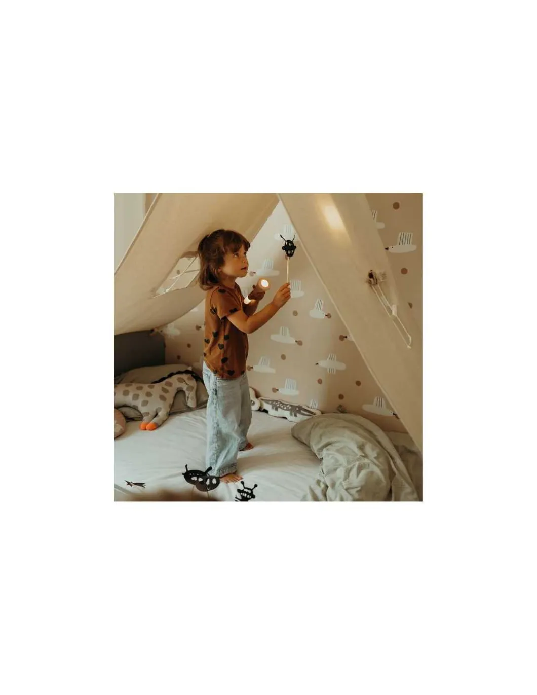 Lampe de poche rose multi-fonction Kidytorche - Kidywolf