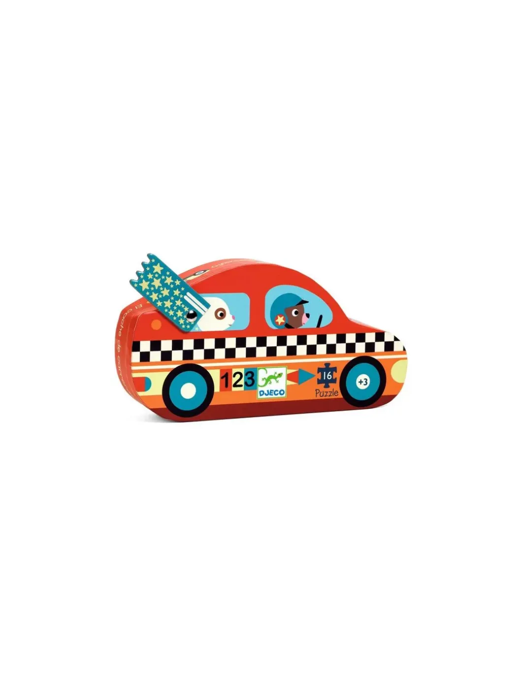 Le bolide puzzle 16 pièces - Djeco