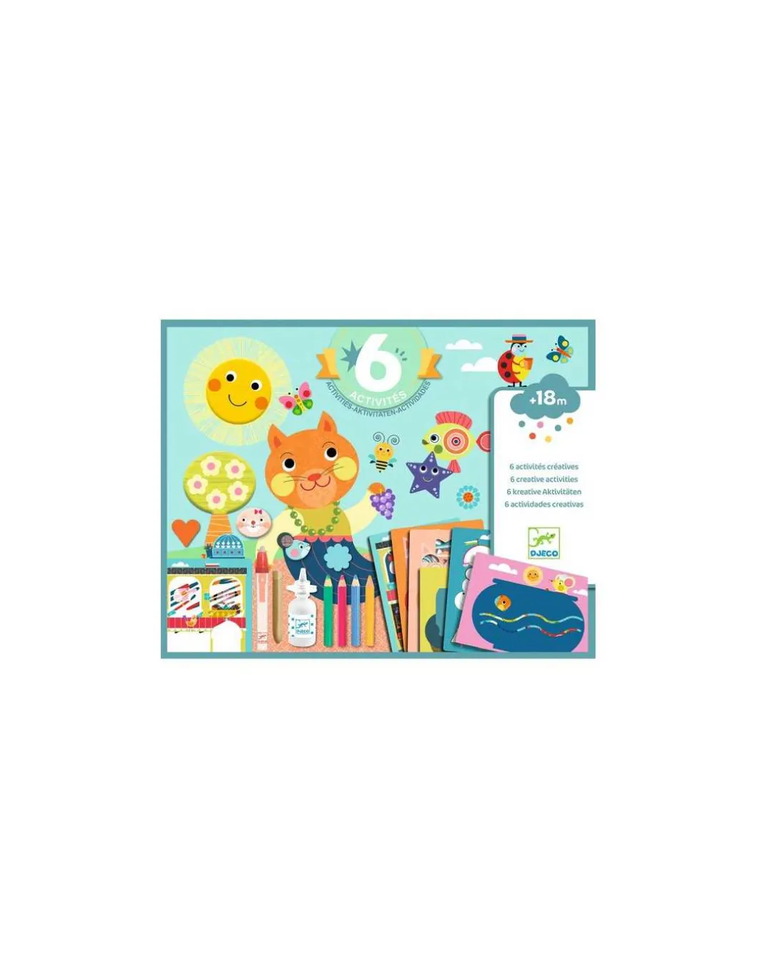 Le chat et ses amis 6 activités créatives - Djeco