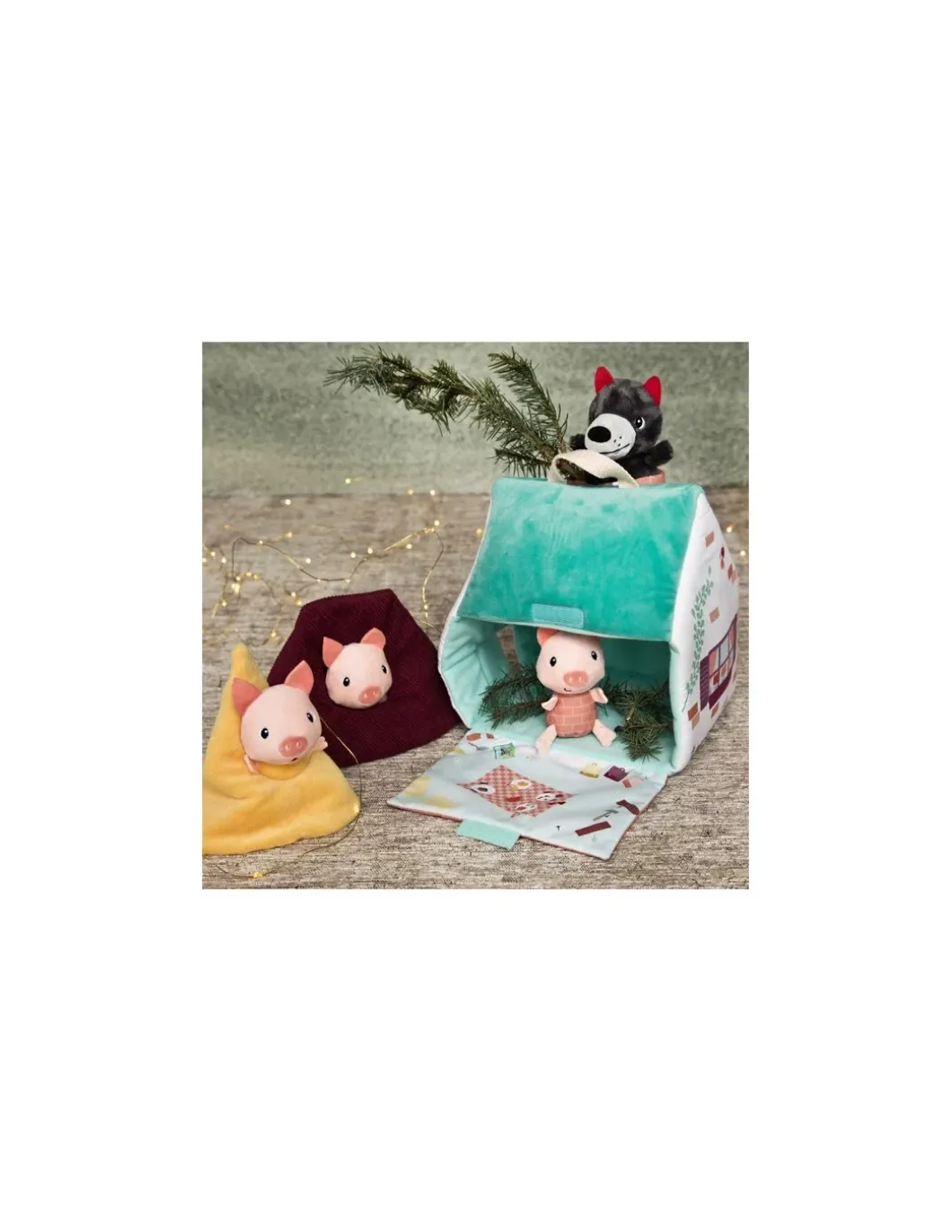 Les maisons du loup et des 3 petits cochons - Lilliputiens