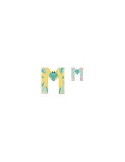 Lettre M en bois Pure - Janod