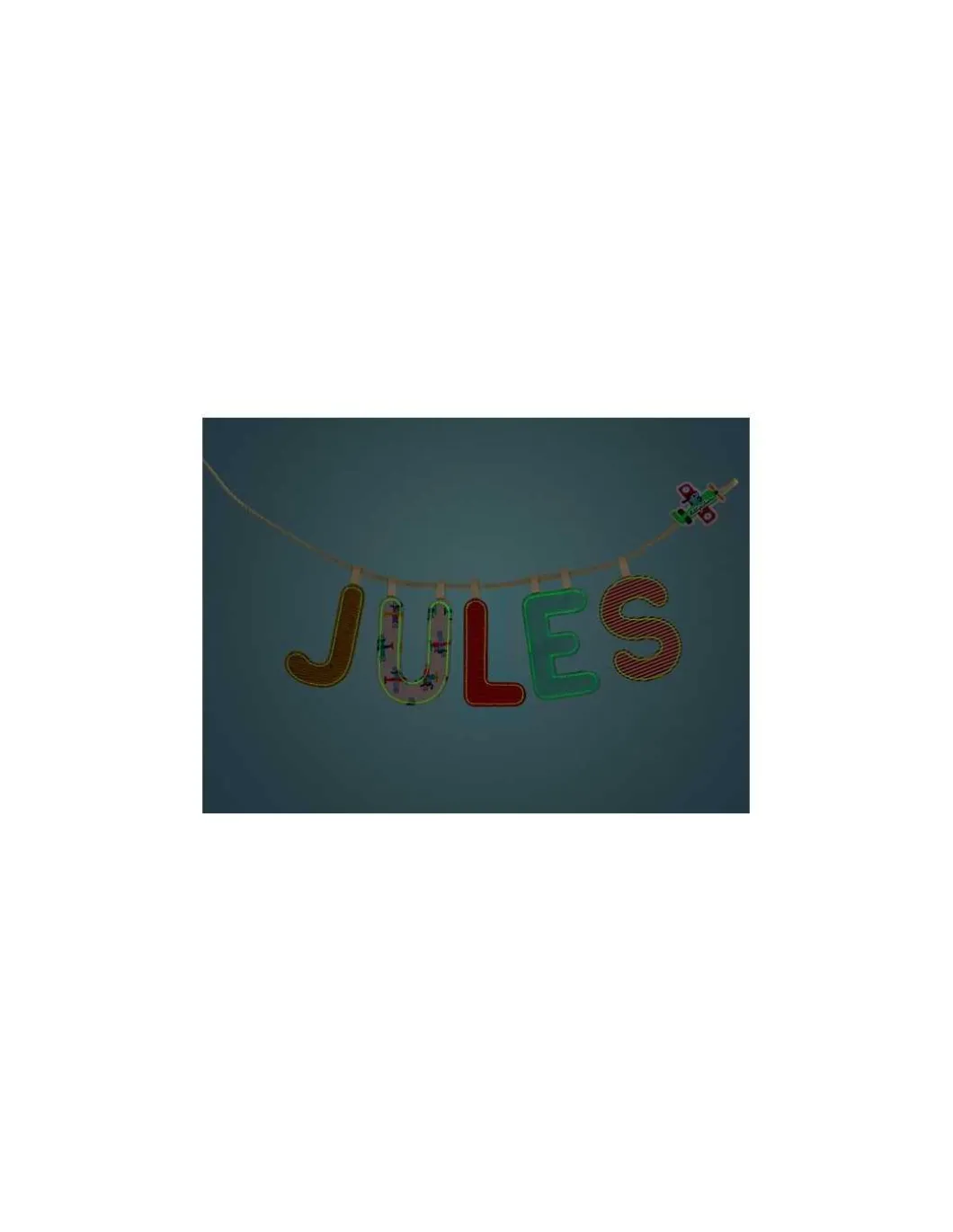 Lettre N jaune phosphorescente - Lilliputiens