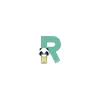 Lettre R en bois Pure - Janod