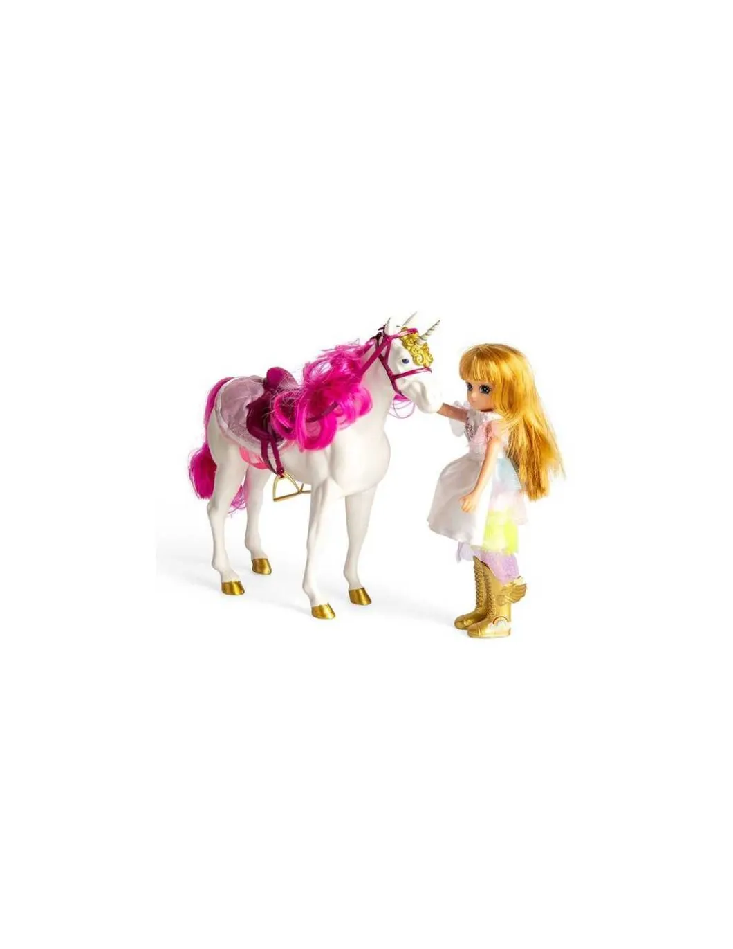 Licorne et poupée Lottie