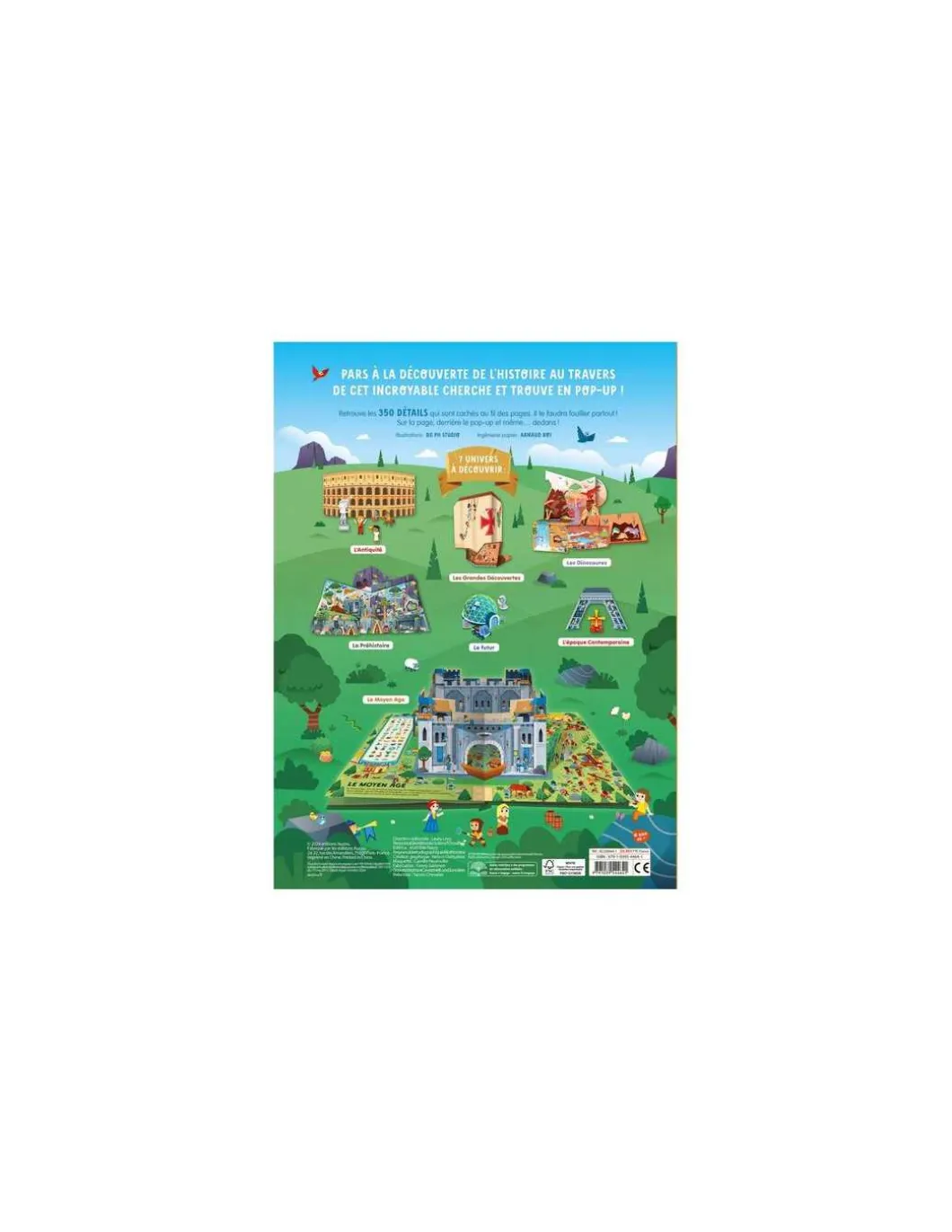 Livre Cherche et trouve 3D Dans le temps - Auzou