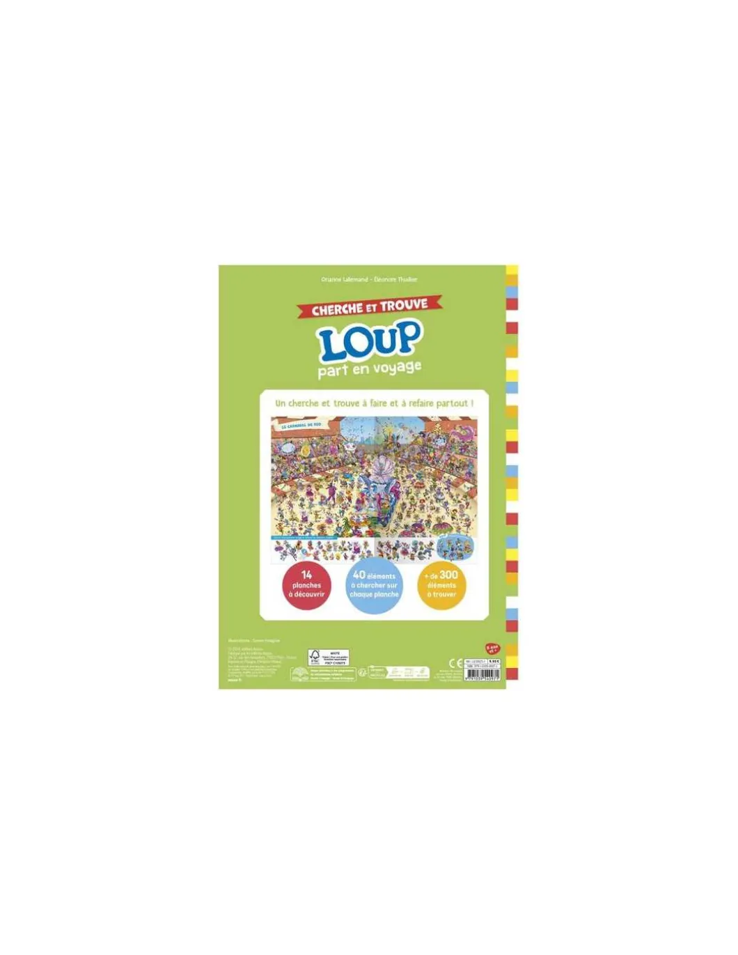 Livre Cherche et trouve Loup part en voyage - Auzou