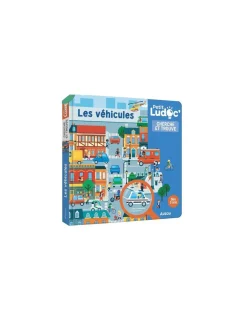 Livre documentaire cherche et trouve les véhicules Ludoc - Auzou