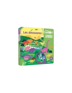 Livre documentaire cherche et trouve les dinosaures Ludoc - Auzou