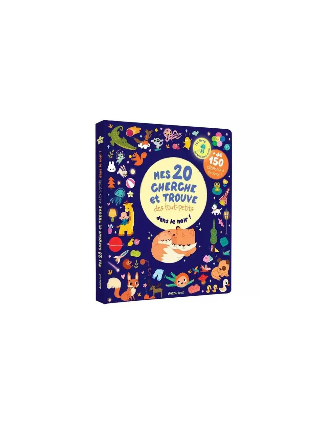 Livre Mes 20 Cherche et trouve des tout-petits dans le noir - Auzou