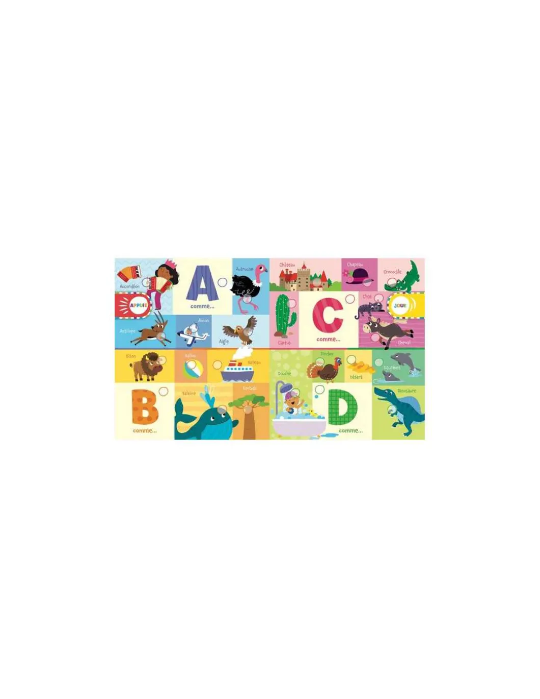 Livre mon alphabet sonore ABC - 123 Soleil !