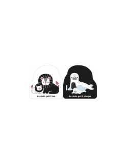 Livre poussette noir et blanc au dodo - Auzou