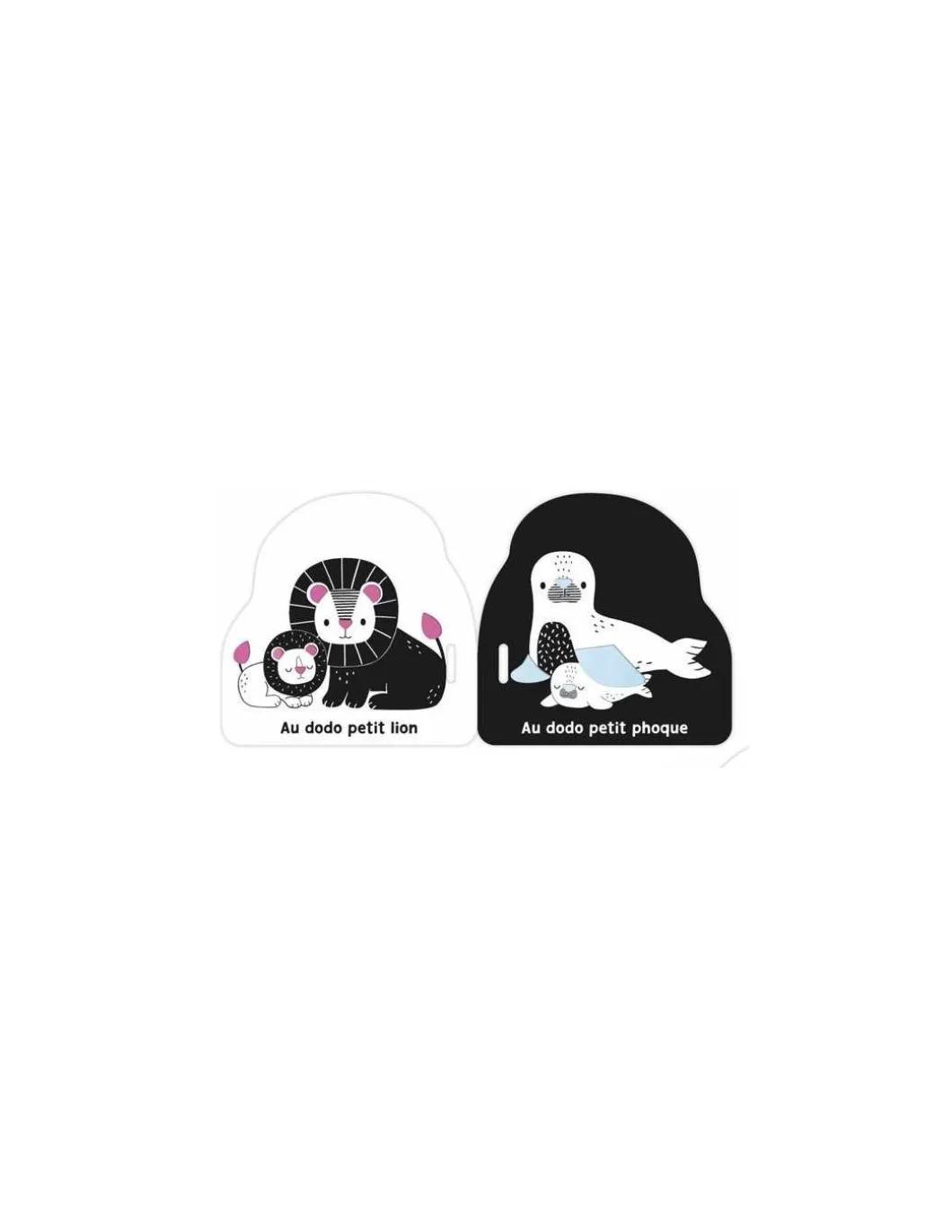Livre poussette noir et blanc au dodo - Auzou