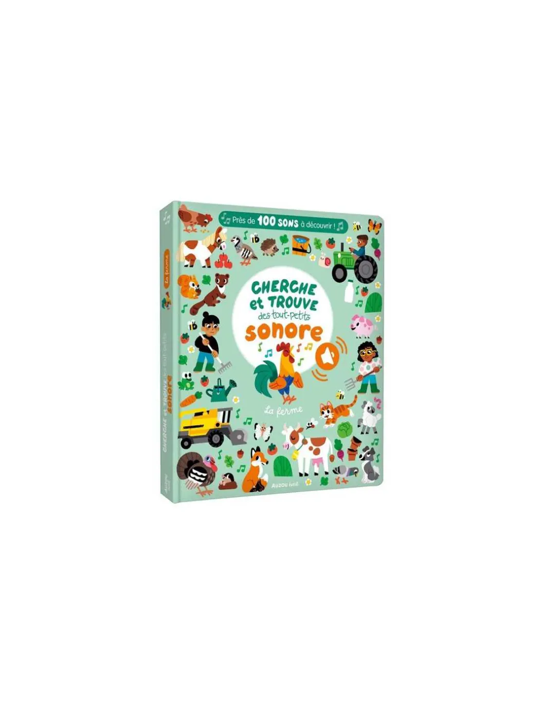 Livre sonore Cherche et trouve des tout-petits La ferme - Auzou