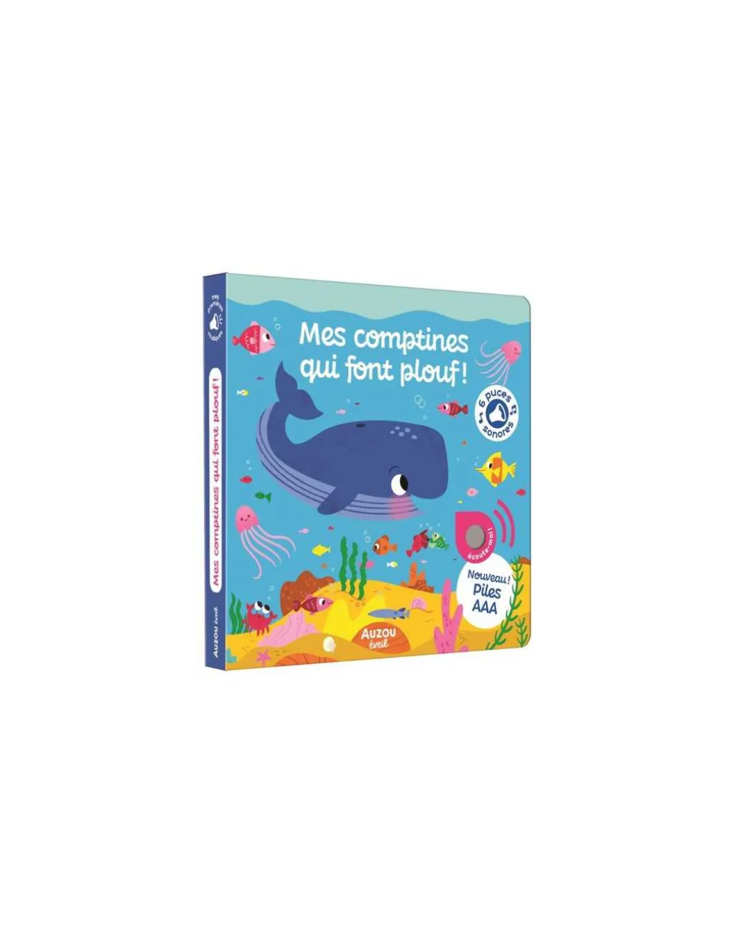 Livre sonore Mes comptines qui font plouf - Auzou