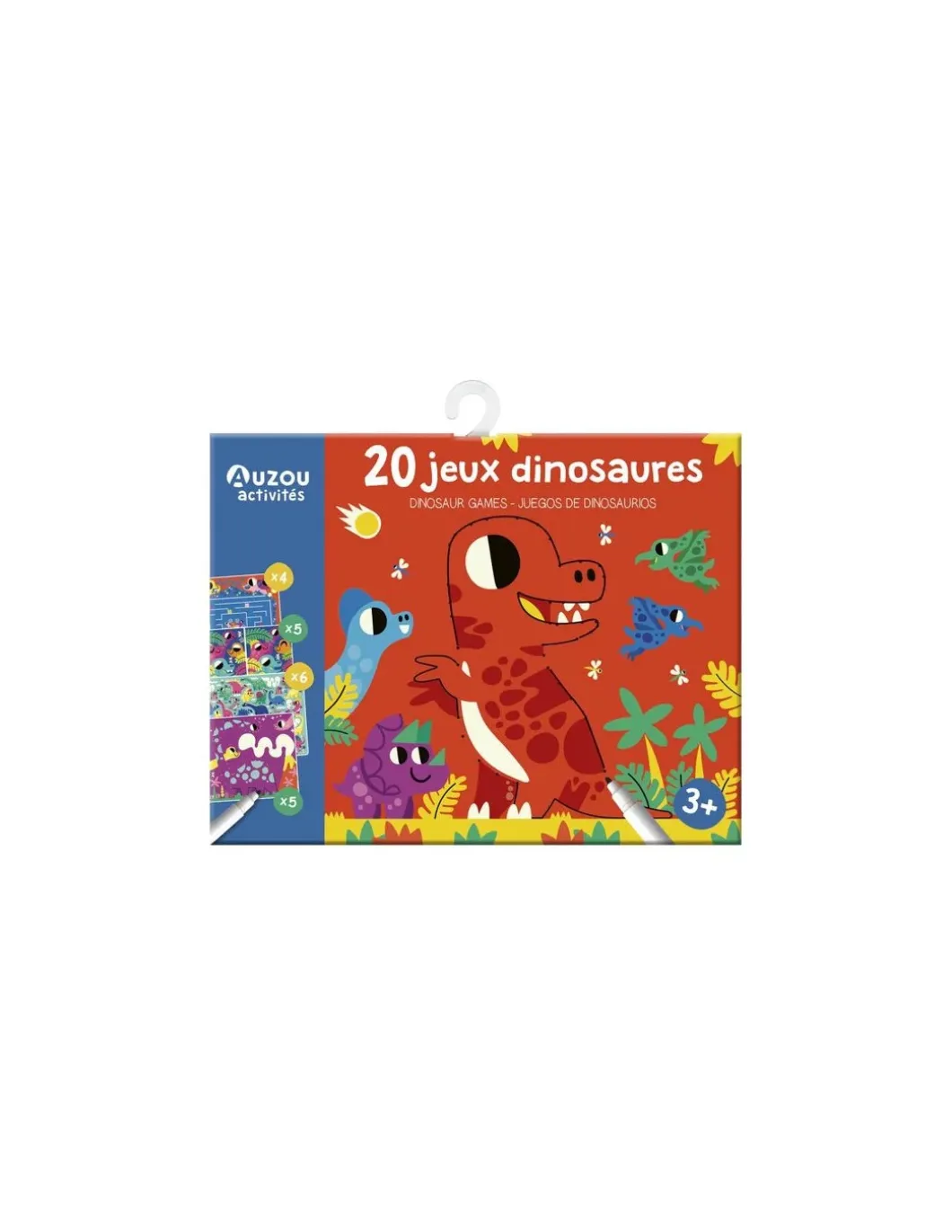 Ma pochette de 20 jeux dinosaures - Auzou