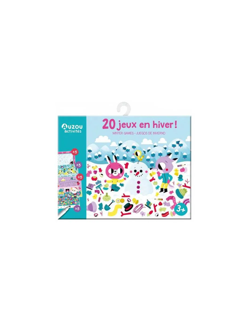 Ma pochette de 20 jeux en hiver - Auzou