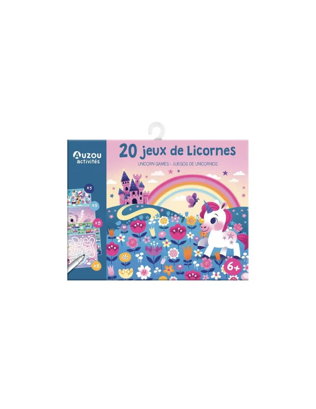 Ma pochette de 20 jeux licornes - Auzou