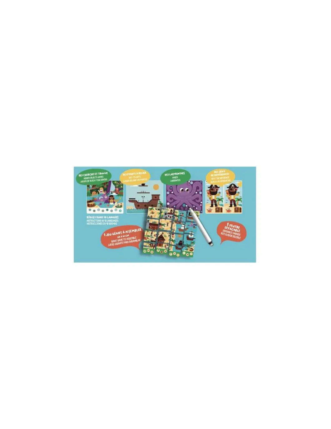 Ma pochette de 20 jeux pirates - Auzou