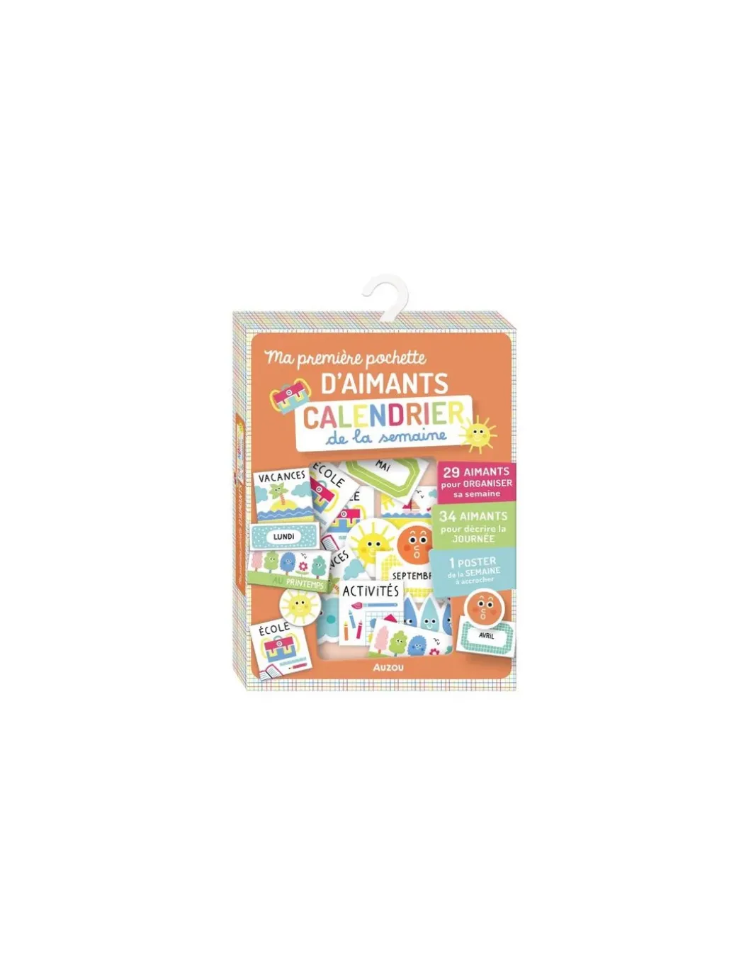Ma première pochette d'aimants calendrier de la semaine - Auzou