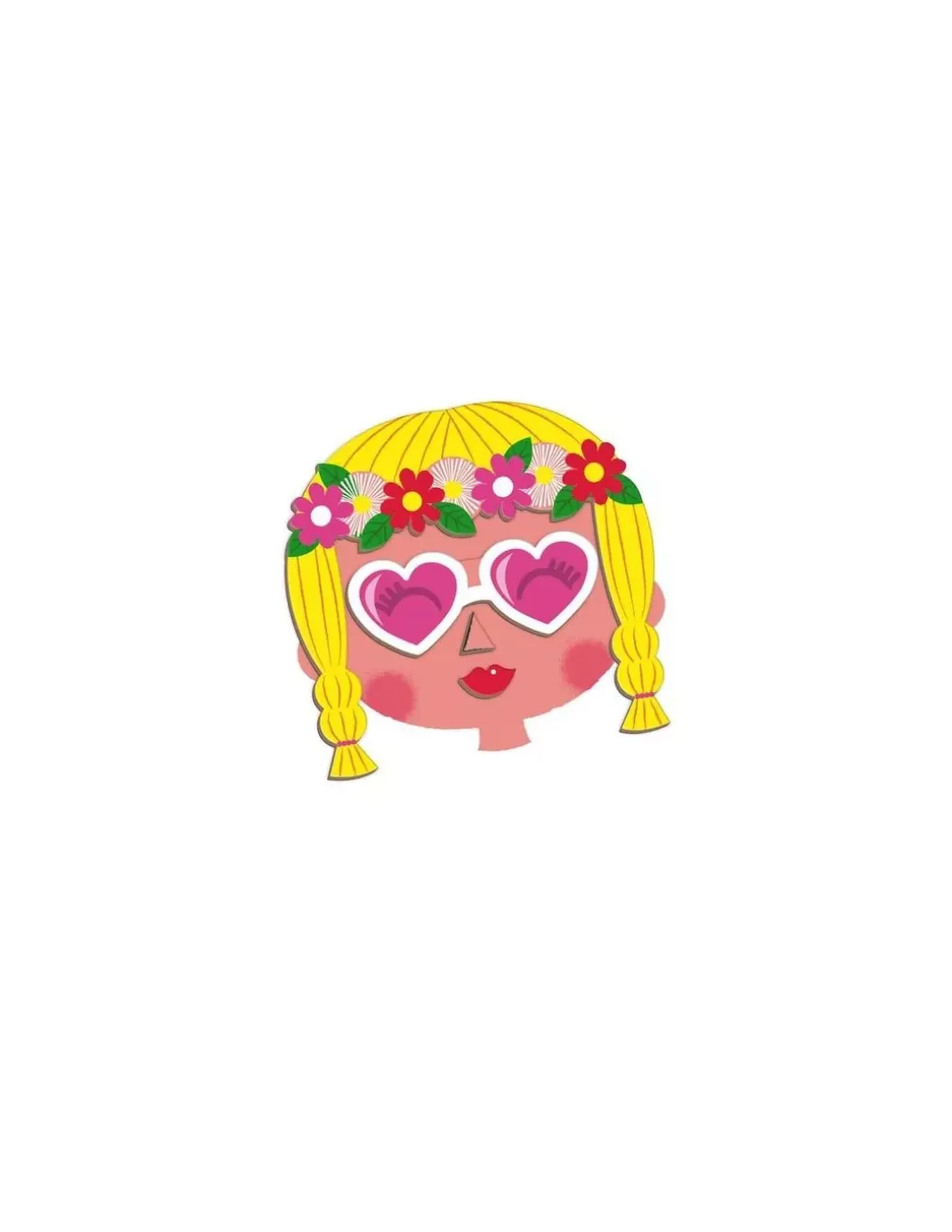 Magnetibook Crazy face fille - Janod
