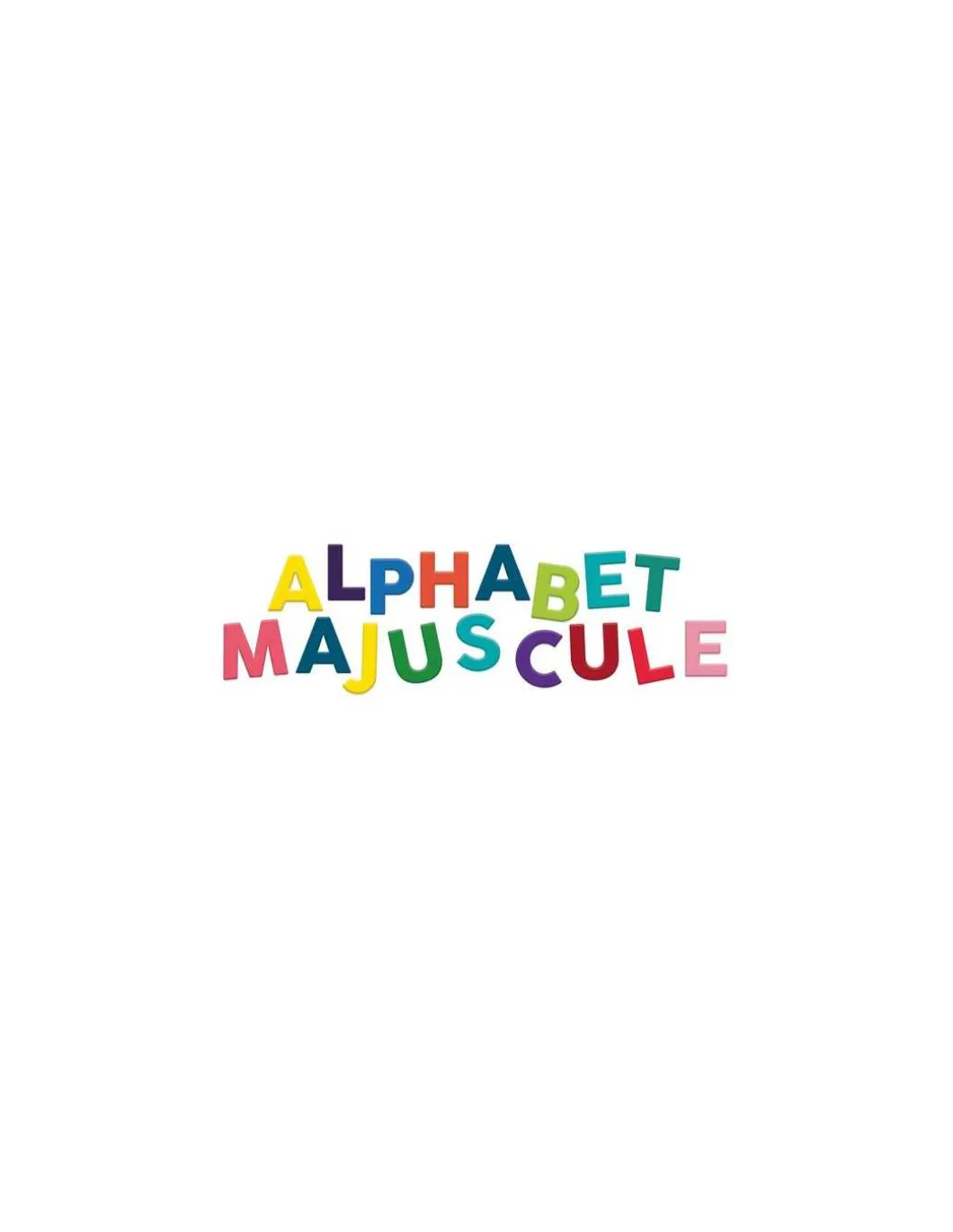 Magnets alphabet majuscules bois 77 pièces - Vilac