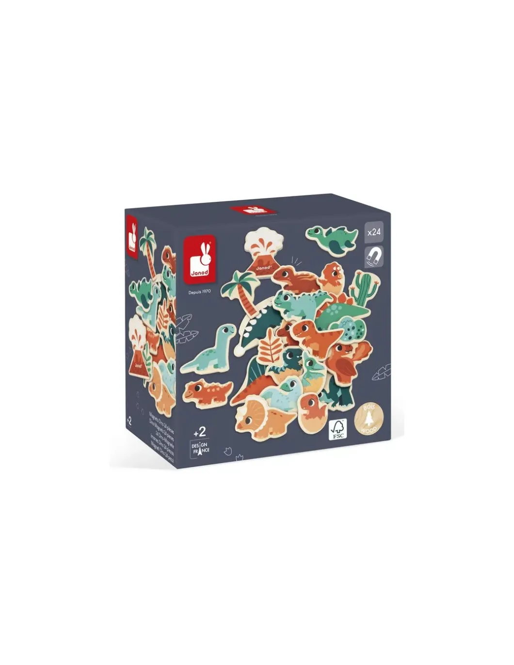 Magnets Dino 24 pièces - Janod