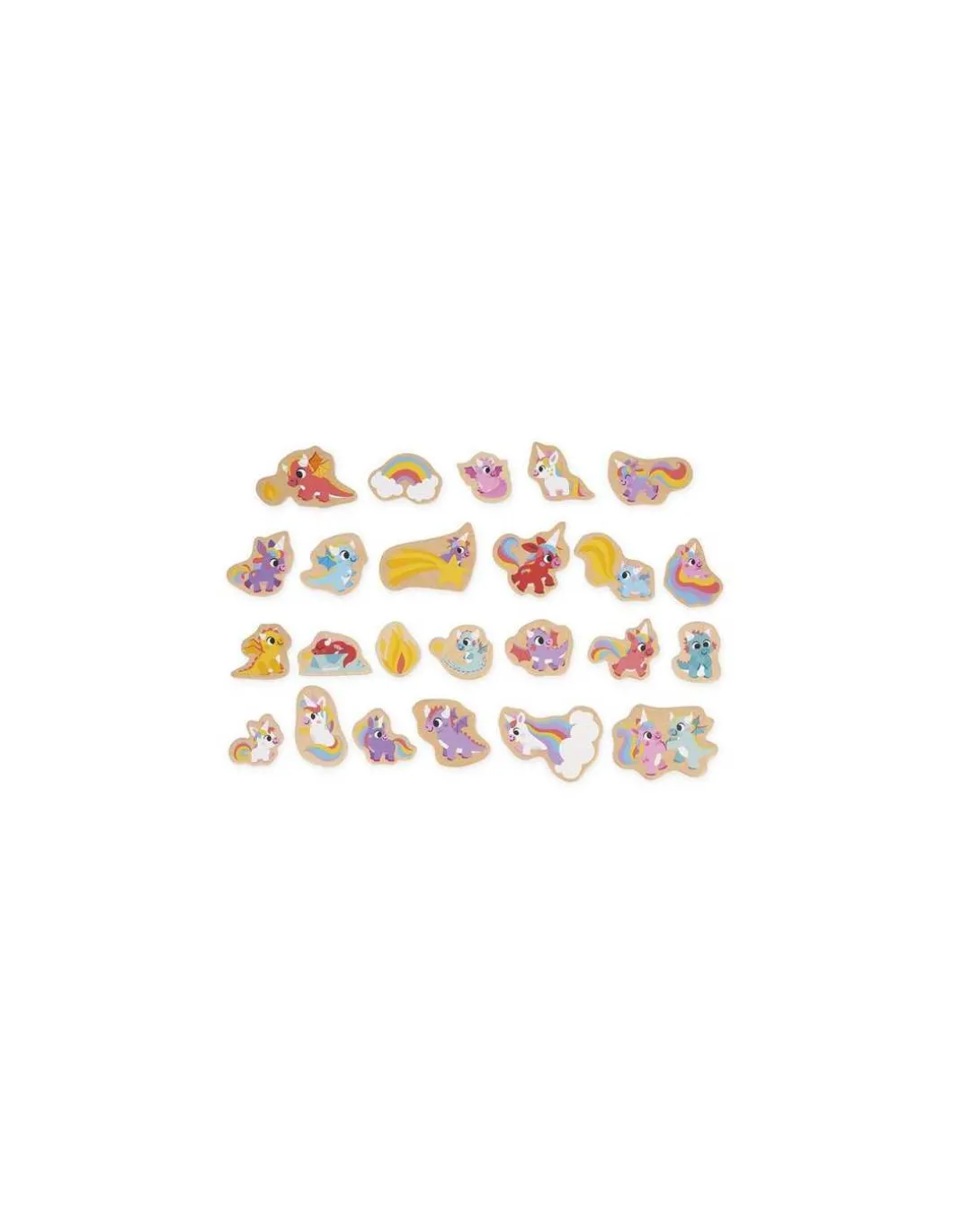 Magnets Licornes et dragons 24 pièces - Janod