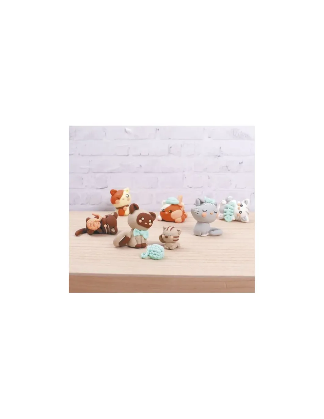 Mallette Kawaii kitty family pâte FIMO - Graine créative