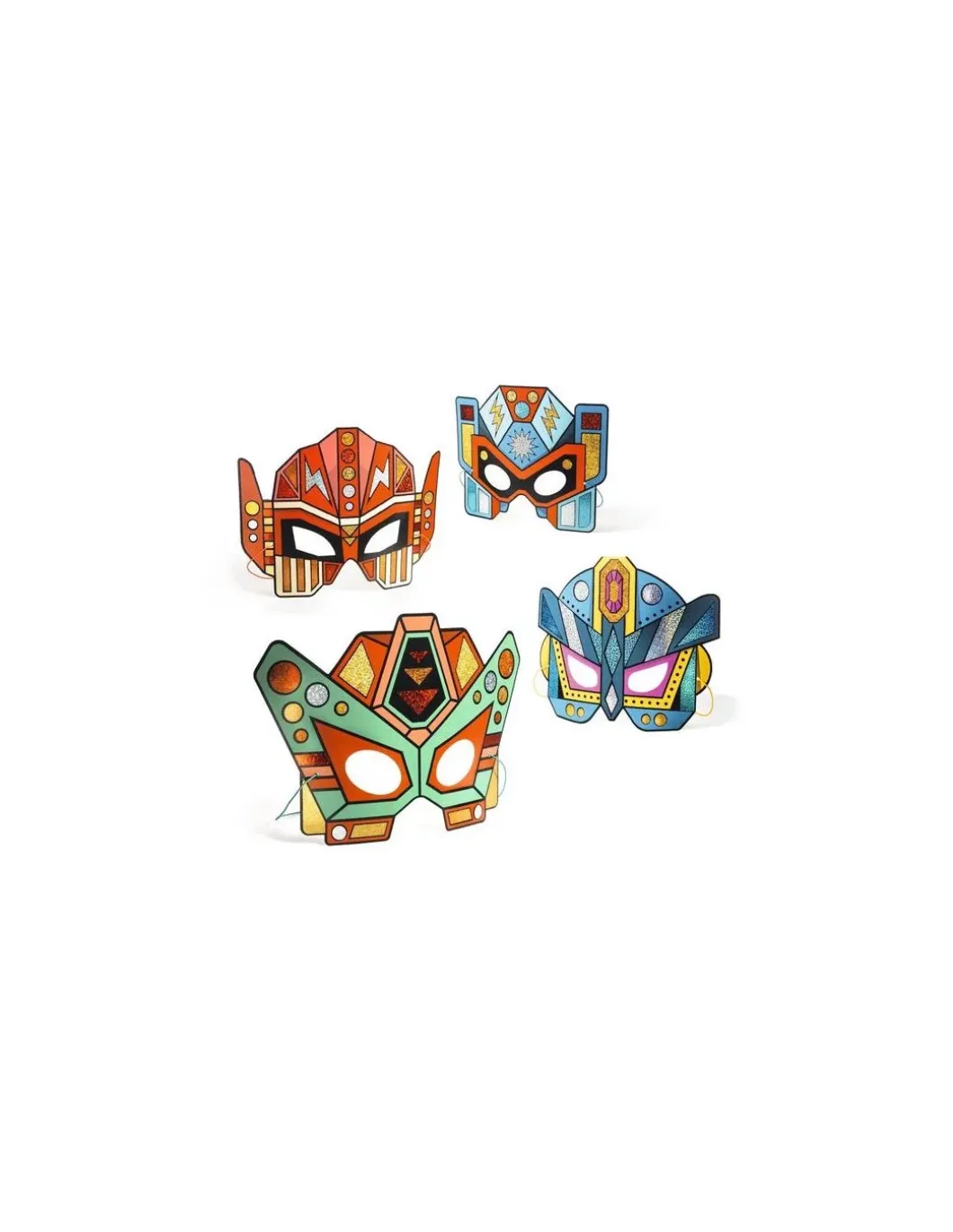 Masques à métalliser Super Robots - Do it Yourself - Djeco