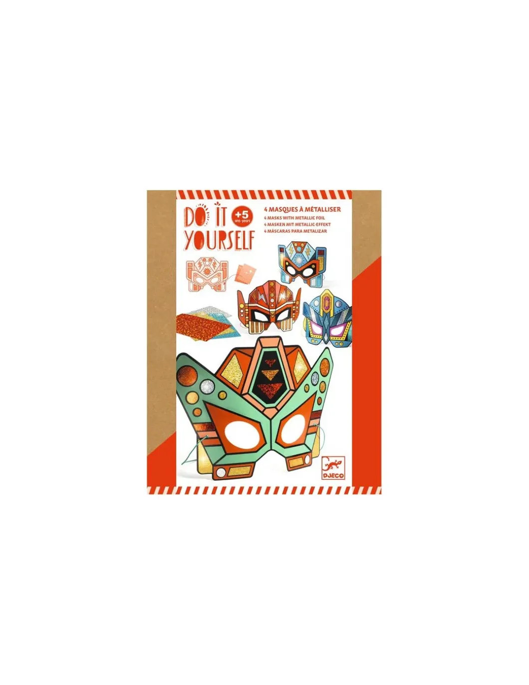 Masques à métalliser Super Robots - Do it Yourself - Djeco