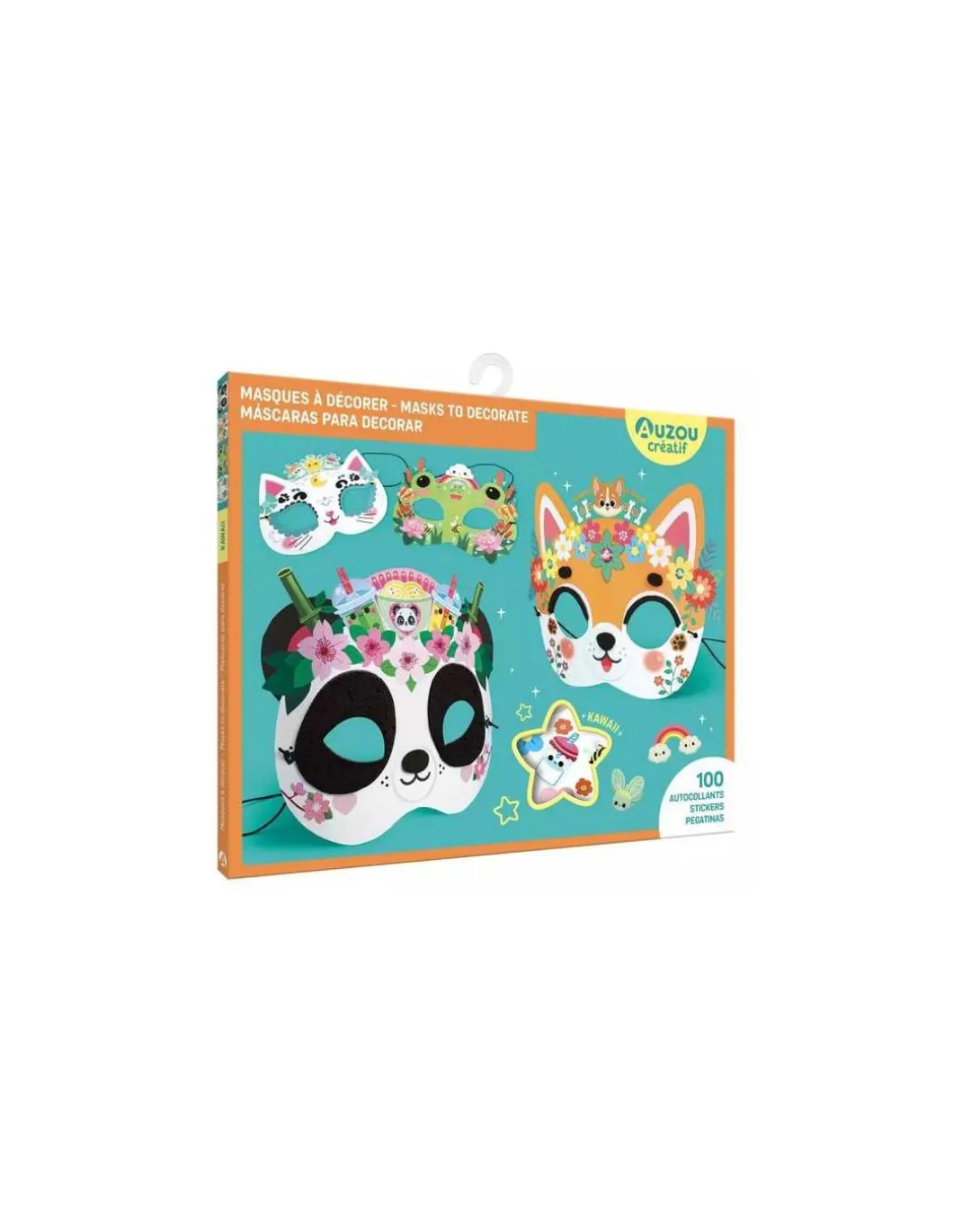 Masques Kawaii à décorer - Auzou