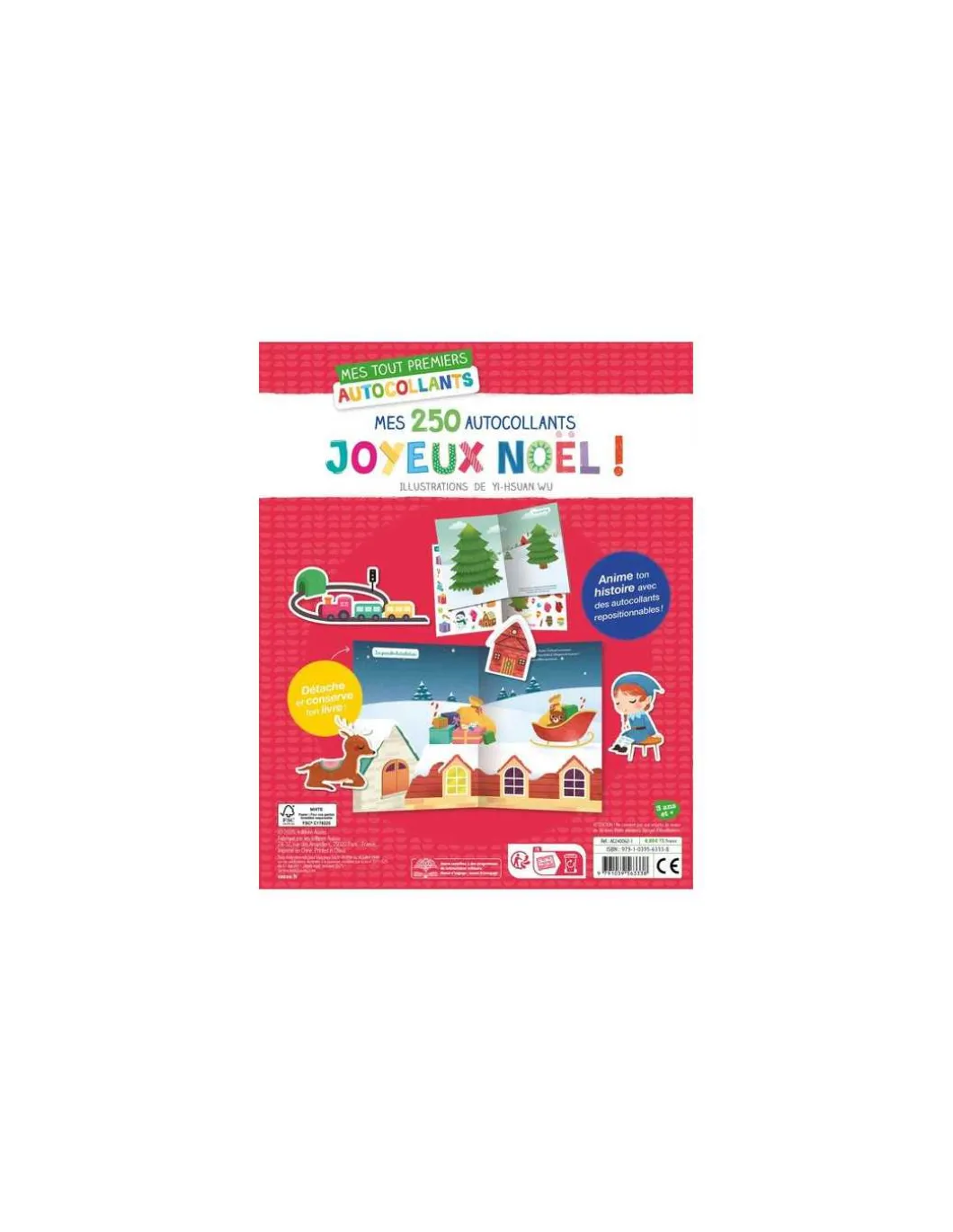 Mes 250 Autocollants Joyeux Noël - Auzou