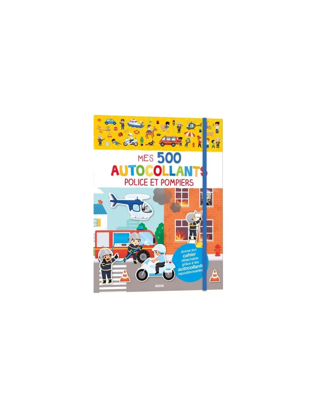 Mes 500 Autocollants police et pompiers - Auzou