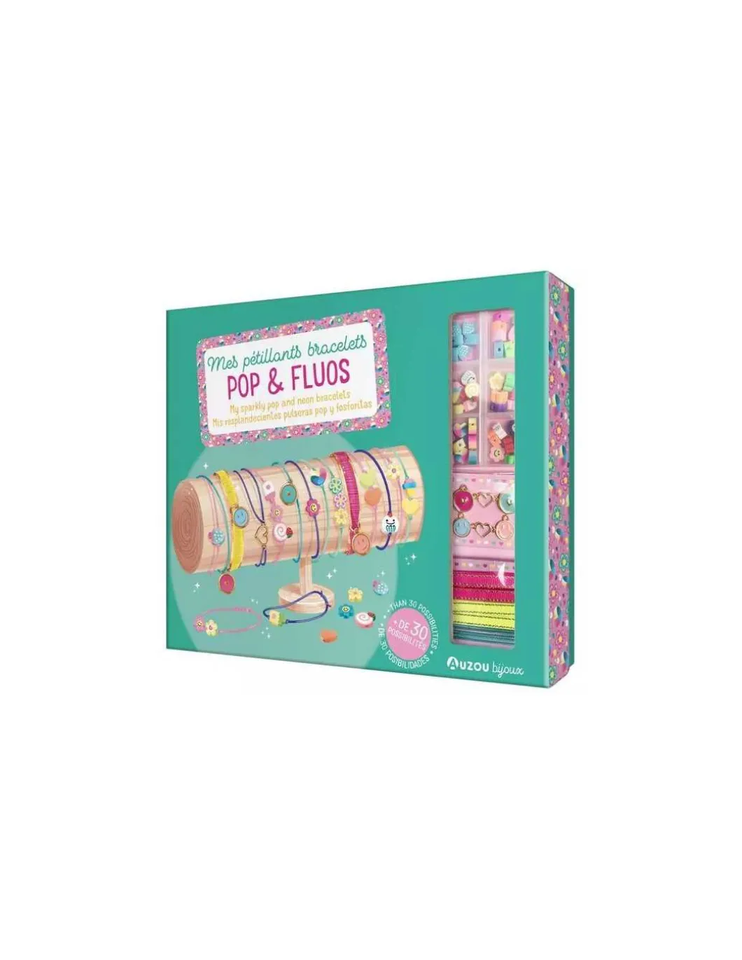 Mes pétillants bracelets pop et fluos - Auzou