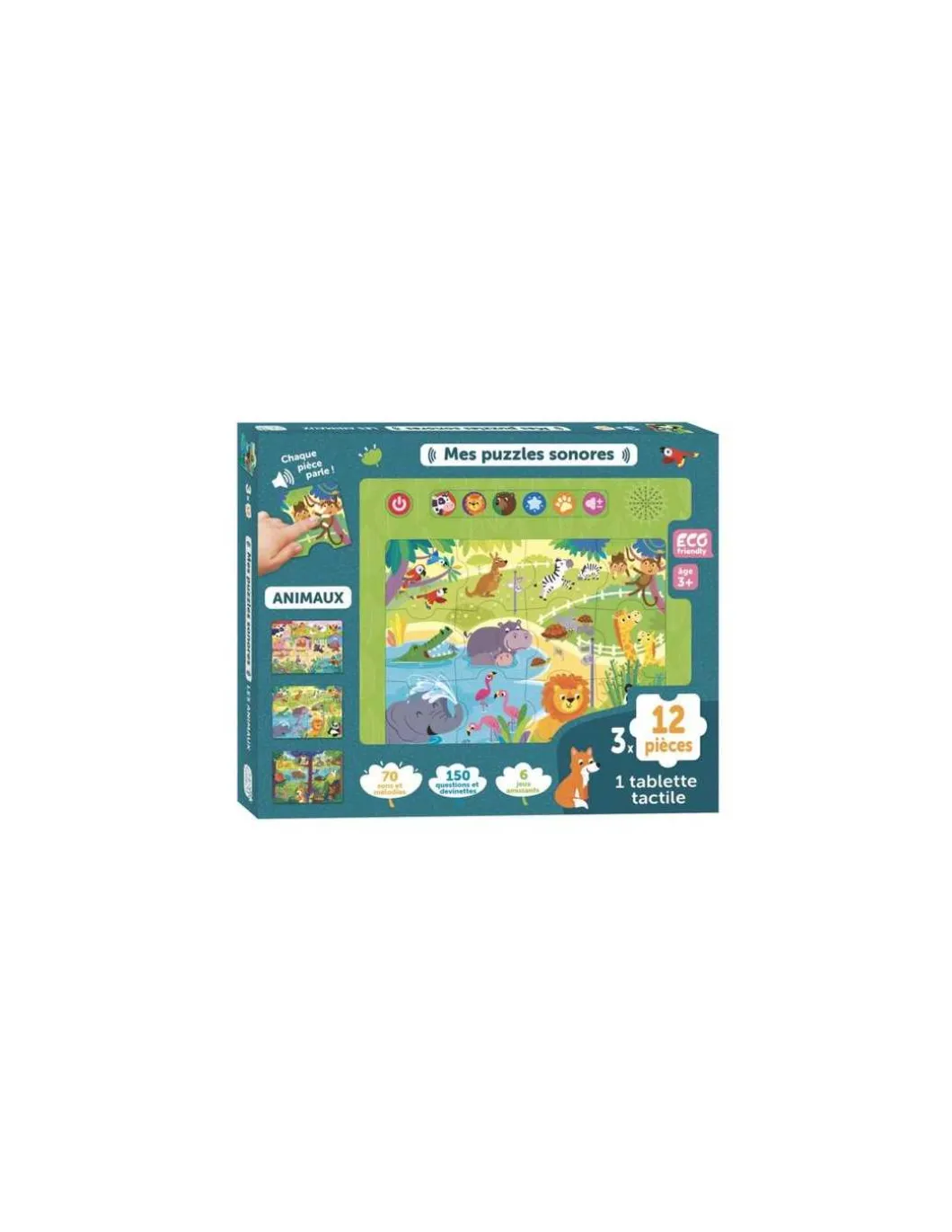 Mes puzzles sonores animaux - 123 Soleil !